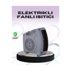 Hsc bilişim klt8912733893014 Taşınabilir Fanlı Isıtıcı Elektrikli Termik Korumalı Oda Isıtıcı