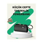 Hsc bilişim klt8912733933031 2000Mah Mini Powerbank Dahili Konektörlü Pd 20W