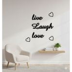 Hsc Bilişim Live Laugh Love Duvar Yazısı - 1 Adet - --