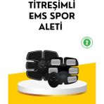Hsc Bilişim Orijinal 2025 Ems Titreşimli Kas Çalıştırma Cihazı Evde Spor Için - 000-Siyah