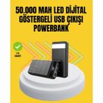 Hsc Bilişim Profesyonel 50.000 Mah Powerbank – Aynı Anda Birden Fazla Cihaz Şarj Eden, Dayanıklı ve Güvenli Taş - 001-Renkli