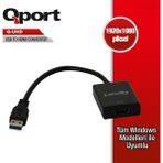 Hsc Bilişim Qport Q-Uhd USB 3.0 To HDMI Dönüştürücü