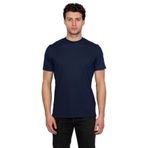 Hscstore Erkek Bisiklet Yakalı Basic İndigo Tişört - 8402