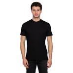 Hscstore Erkek Bisiklet Yakalı Basic Siyah Tişört - 8402