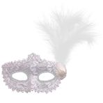 Hshenjhu Venedik maskesi, maskeli balo göz maskesi, dantelli maske maskesi, tüylü, gümüş grisi, dantelli, kadın, faşing, maskeli balo, karnaval, gece elbisesi, parti, cadılar bayramı, düğün, kostüm