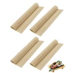 HSIXHAF 4 adet bambu mat, suşi için, doğal bambu rulo, maki suşi için, yosun yapışmaz yapışkan dondurma topları, bambu mat, yeni başlayanlar için Sushi el işi seti, Japon yemeği, kendin yap, 23 x 23