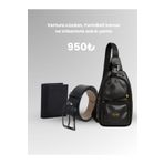 HSKBelt Vertura Cüzdan + FormBelt Kemer + Urbantote Askılı Çanta 3'lü Kombin Set