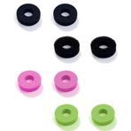 HSKRKOW 8 adet Thumbstick amortisör aksesuarı, Aim Assist Ps5, Playstation 5(Ps5)/Steam Deck/Xbox One/Switch/Switch Oled/Switch Pro Controller ile uyumlu, 3 farklı kalınlık, Siyah, A