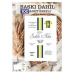 Hsn 100 adet Ekonomik Davetiye Baskı ve Zarf Dahil Sünnet Davetiyesi