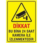 Hsn Bu Alan Kamera ile Izlenmektedir Uyarı Levhası 25X35 cm