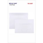 Hsn Davetiye Zarfı Beyaz 11,4x16,2cm Buklet 100 Adet