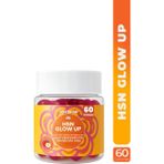 Hsn Glow Up | Folik Asit, Biotin ve Selenyum Içeren Çiğnenebilir Takviye Edici Gıda (60 Gummies) - Elma