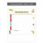 Hsn Menü Planlayıcı Haftalık Pvc Kaplı Yazılıp Silinebilir 30x30 Cm + Kalem