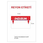 Hsn Reyon Etiketi 5x8 cm Karton Yazılıp Silinir 50 Adet