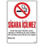Hsn Sigara Içilmez Uyarı Levhası 25X35 cm Sert Plastik