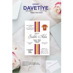 Hsn Sünnet Davetiyesi Baskılı 100 Adet Zarflı Davetiye
