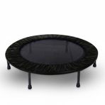 Hsport Taşınabilir Mini Trambolin 102 cm 40" Yuvarlak Stabil Çelik Çerçeve 22 cm Yükseklik Çocuk ve Yetişkin için Profesyonel Fitness Egzersiz Trampolini (Siyah)