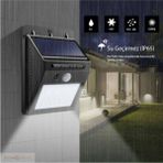 HSRC Hareket Sensörlü Güneş Enerjili LED Aydınlatma Dış Mekan Bahçe 20 LED Li - Beyaz