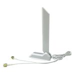 HSSDTECH RP-SMA Çift Bantlı WiFi 6E Anten 2.4G 5G 6G GIGABYTE B760 AORUS Elite AX/B760I AORUS PRO DDR4 / B760M C / B760M DS3H AX/X670 AORUS Elite ATX / X670 Gaming X AX V2 / X670 Gaming X AX V2 /