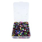 Hsthe Sea Bulk Bulk Payet Kutusu, Gökkuşağı Renkli Küre, Büyük Fincan Payetleri, Yuvarlak Kütle, PVC Küre, Karışık Renkler, Kendin Yap El İşleri, Takı Üretimi, Kıyafet Üretimi için