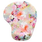 Hsurbtra Bilek Desteği ile Ergonomik Mouse Pad, Kaymaz PU Tabanlı Jel Fare Altlığı, Ağrı kesici Bellek Köpüğü Fare Altlığı, Dizüstü Bilgisayar için Sevimli Mouse Pad, Ofis Malzemeleri Dekoru, Pembe