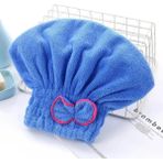 Hsyn Saç Kurutma Bonesi Kafa Havlusu Duş Bonesi Islak Saç Kurulama Bonesi Mikrofiber Tüm Saçlara Uyumlu - Açık Mavi