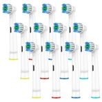 HSYTEK 12'li fırça başlığı, OralB elektrikli diş fırçası ile uyumlu, OralB Vitality Pro, Genius X, Pro 1 750, Pro 3, Precision diş fırçası başlığı, yedek fırçalar