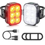 Ht-29 Şarjlı Bisiklet Işığı Ön Arka Flaşlı Usb 4 Mod Stop Lambası Aydınlatma Işık Seti IP65 Su Geçirmez Lamba Motosiklet