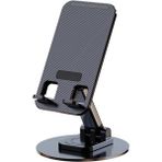 HT-A10 Masaüstü Telefon Tablet Tutucu Stand Taşınabilir Portatif Metal Taban 360 Derece Dönebilir - standart