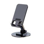 HT-A10 Masaüstü Telefon Tablet Tutucu Stand Taşınabilir Portatif Metal Taban 360 Derece Dönebilir