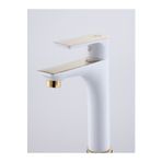 HT Prima Sabit Delta Beyaz Gold Lavabo Bataryası