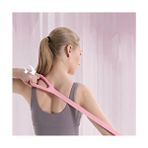 Ht Sağlık 8 Şekilli Silikon Yoga Direnç Bantları - Sırt, Bel ve Kol Antrenmaı Elastik Fitness Ergonomik - Pembe