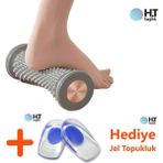 Ht Sağlık Ayak Masaj Aleti Plantar Fasiit Kas Gevşetici Yoga Fitnes Topukluk Hediyeli
