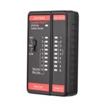 HT812A Ağ Kablosu Test Cihazı Kablo Telefon Hattı Test Ölçer Telefon ve Ağ Hattı Bulucu Çok Fonksiyonlu RJ11 RJ45 Test Cihazı 2P/4P/6P/8P Kablo Ağ Bakımı için Ölçer Tanıma