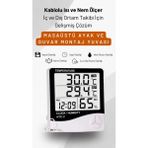 Htc-2 Kablolu Termometre ve Nem Ölçer - Beyaz