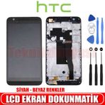 HTC One E9 Siyah Çıtalı Dokunmatik Lcd Ekran