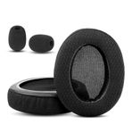 HTINDUSTRY HyperX Cloud (CloudX) Stinger Core Wireless / 7.1 Oyun Kulaklığı Kulak Pedleri Nefes Alabilir Kumaş/Yüksek Yoğunluklu Köpük ile Uyumlu Earpads