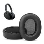 HTINDUSTRY Sony WH-1000XM5 ile Uyumlu Earpads Yedek Yastık Yumuşak Protein Deri/Bellek Köpüğü ile Kablosuz Kulaklık Kulak Pedleri