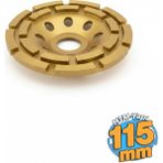 Htm Yapı Kalite Beton Mermer Granit Taşlama Elmas Çanak Disk Yüzey Silme Temizleme Çift Sıra Segmanlı 115 mm