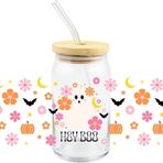 Htppzjr Renkli UV DTF Transfer Sticker 16oz Cam Bardaklar için Cadılar Bayramı Rub Transfer Çıkartmaları İşçiliği için Su Geçirmez Film Transfer Kağıdı UV DTF Bardak Sarar Transfer Çıkartmaları Ütü