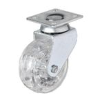 Hts 325 Şeffaf Makaralı Tablalı 50x20 mm 4 Adet Mobilya Tekeri