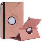 HTstore Galaxy Uyumlu Tab A7 10.4 T500 (2020) 360 Derece Dönebilen Akıllı Kapaklı Standlı Kılıf (Rose Gold)