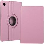 HTstore Huawei Matepad T10S Htstore Dönebilen Standlı Kılıf-Pembe Açık - Açık Pembe