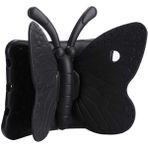 HTstore iPad 9.7 2018 (6.nesil) Htstore Butterfly Standlı Tablet Kılıf-Siyah