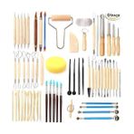 Htun 61PCS Set Ceramic Carving Tools, Clay Pottery Carving Kit, Wood Modeling , For Polymer Pottery Pottery Candles (Yurt Dışından) - Ahşap