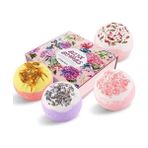 Htun Bath Bombs,4pcs Bath Bomb Gift Set With Surprise Inside, Natural Essential Oils,perfect Compatible With Moisturize Skin & Bubble Bath & Fizzy Spa, Chr (Yurt Dışından) - Renkli