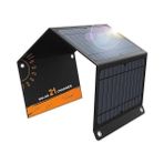 Htun Solar Charger 21W 2usb 3 Katlanabilir Panelli Taşınabilir Güneş Panelleri (Yurt Dışından) - Siyah