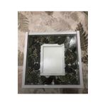 HÜ Cİ MOBİLYA Mdf 30*30 Içi Resimlikli Beyaz Çerçeve Camlı Gül Kutusu Anı Çerçevesi