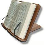 Hü Ma Tasarım ve Aksesuar Ahşap Ayarlanabilir Kitap Okuma Standı Ceviz Renkli Hafif ve Taşınabilir