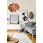 Hü Ma Tasarım ve Aksesuar Circle Modern Aydınlatma Tasarım Globe Küre Doğal Ahşap Mdf 3D Lazer Kesim Rustik Salon Avize Aplik - Ceviz